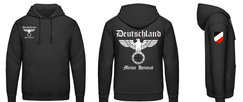 Deutschland meine Heimat Reichsadler Kapuzenpullover