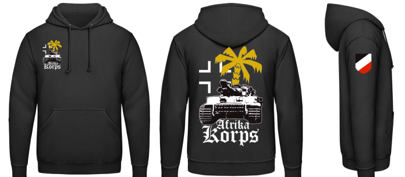 Tiger Panzer Afrika Korps Kapuzenpullover