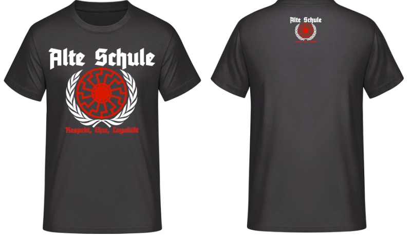 Alte Schule Schwarze Sonne T-Shirt