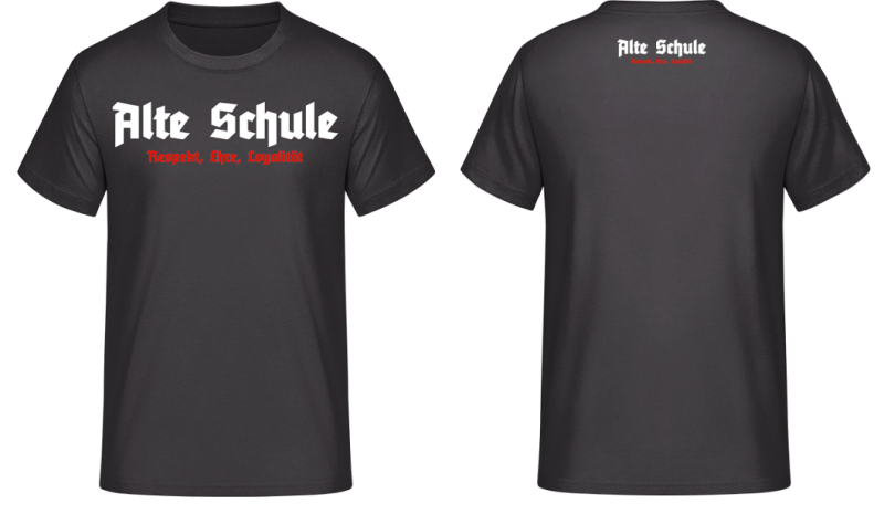 Alte Schule Respekt Ehre Loyalität T-Shirt