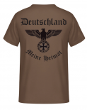 Deutschland Meine Heimat Reichsadler T-Shirt braun