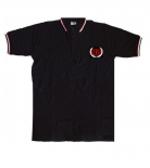 88 Aufnäher Poloshirt Schwarz Weiss Rot