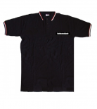 Ostdeutschland Aufnäher Poloshirt Schwarz Weiss Rot