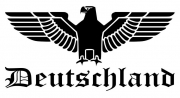 Deutschland Reichsadler Heckscheibenaufkleber 56x26 cm